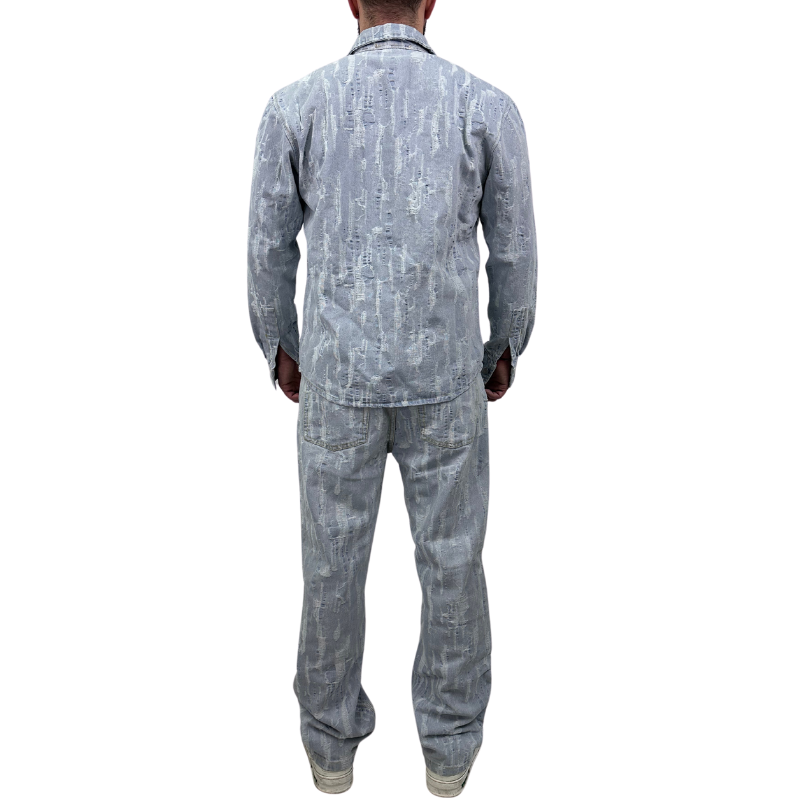 COORDINATO CAMICIA/JEANS LAVAGGIO CHIARO